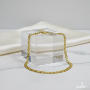 Pulseira Grumet Dupla Folheado a Ouro